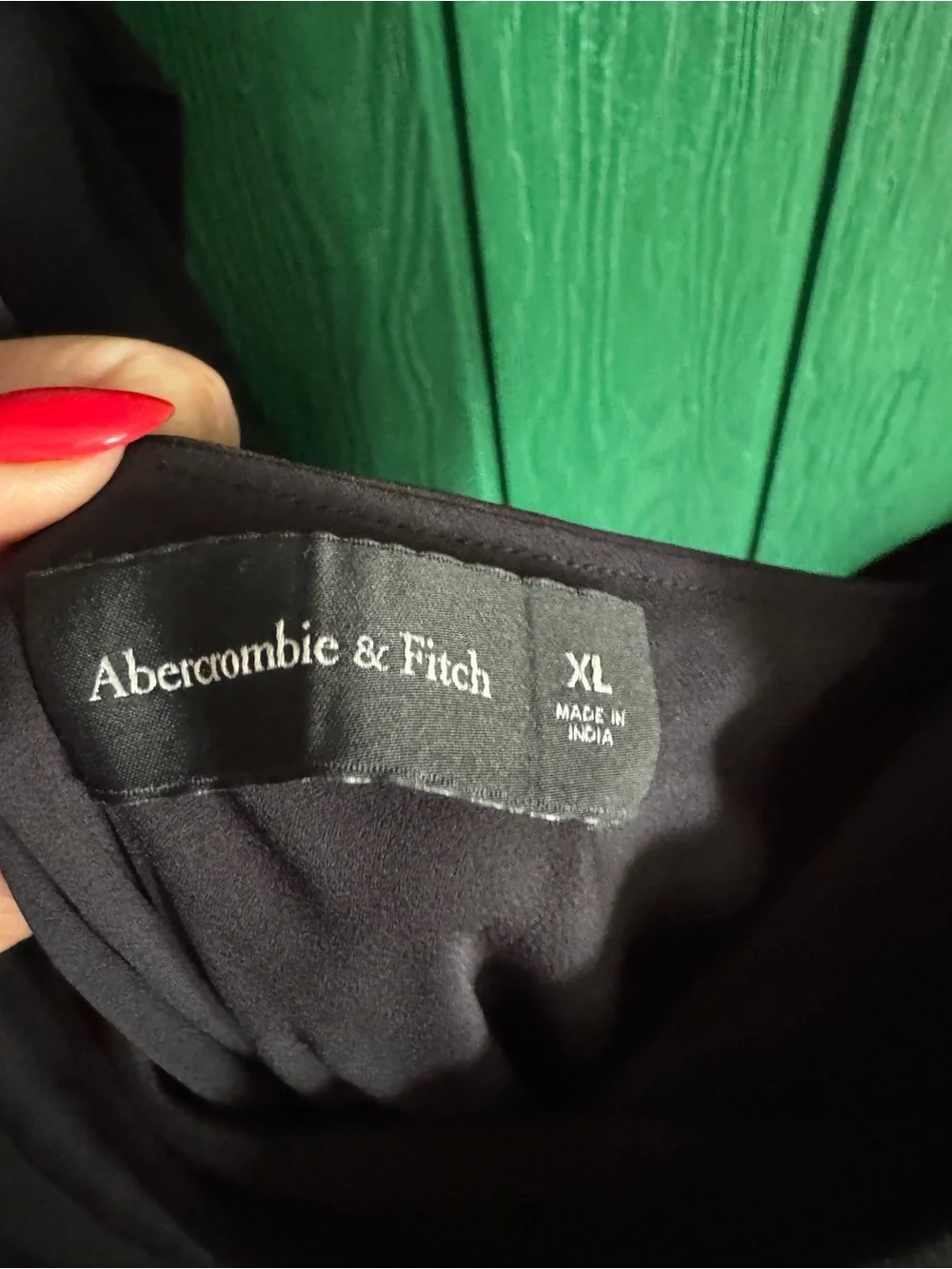 Abercrombie & Fitch Black Maxi Dress with Crew Neck